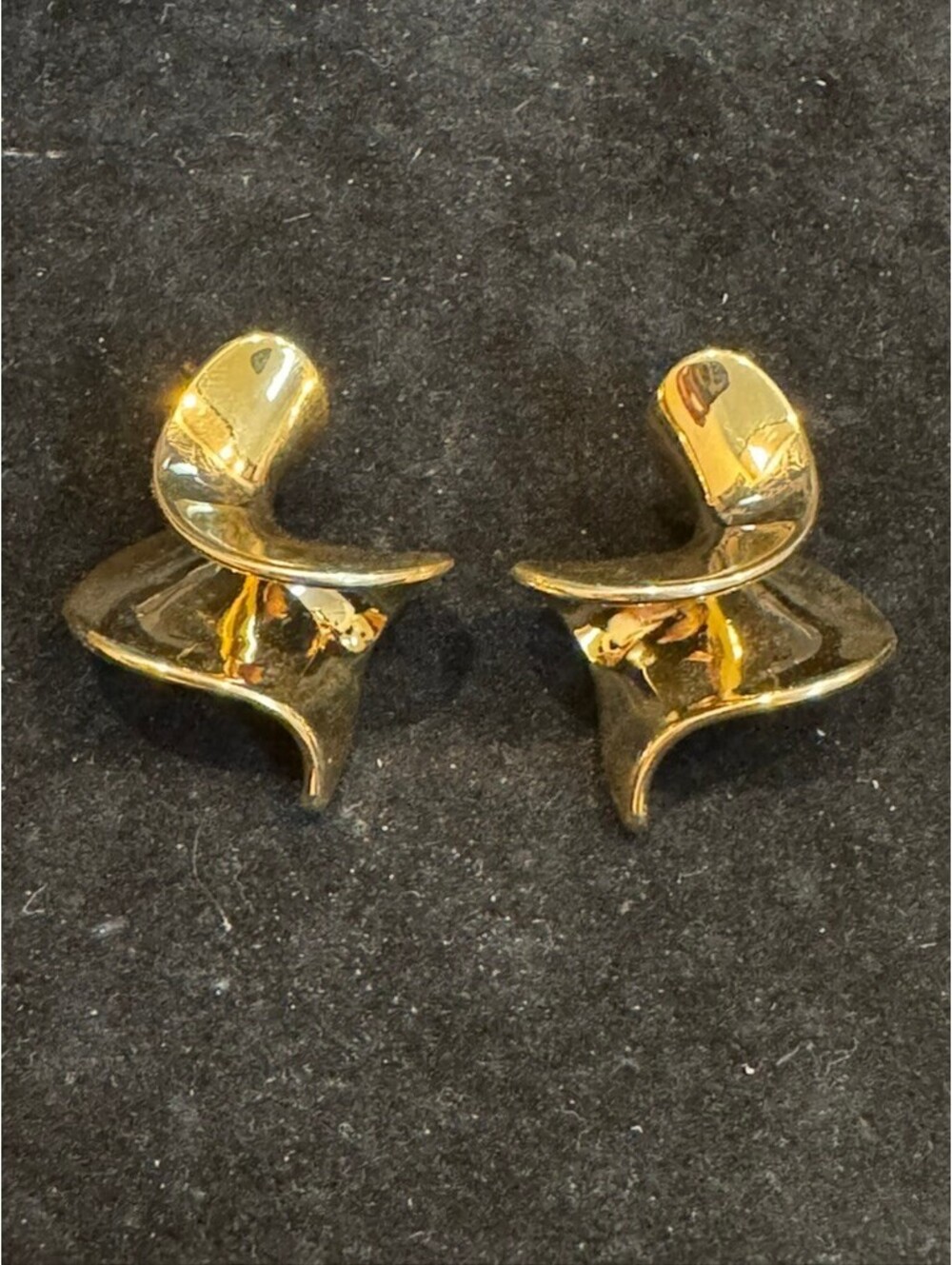 Gold Abstract Statement Earrings